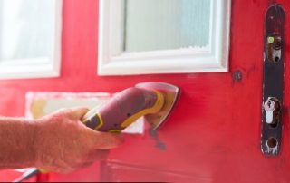 sanding door